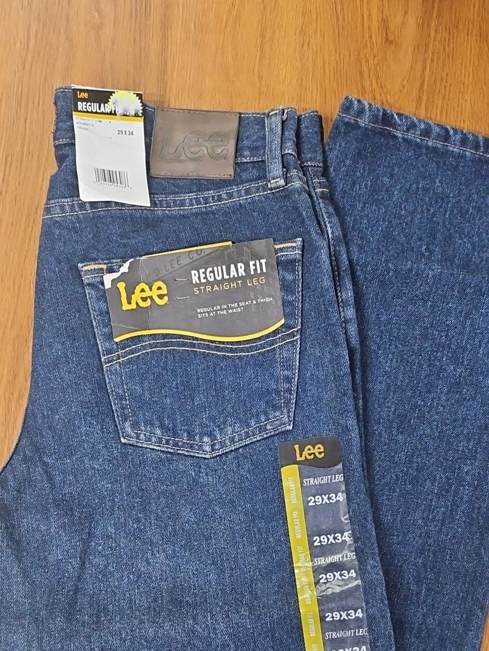 Lee Men’s Regular Fit Straight Leg Jeans - Dark Blue 29X34